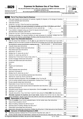 8829 - 8829 Tax Form for 2025