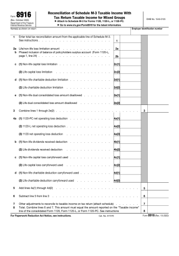 8916 - 8916 Tax Form for 2025