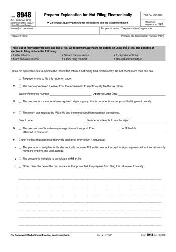 8948 - 8948 Tax Form for 2025