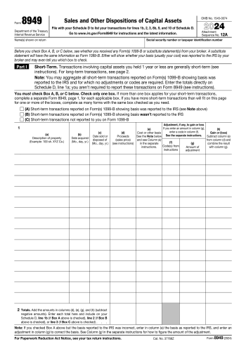 8949 - 8949 Tax Form for 2025