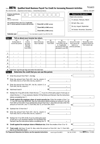 8974 - 8974 Tax Form for 2025