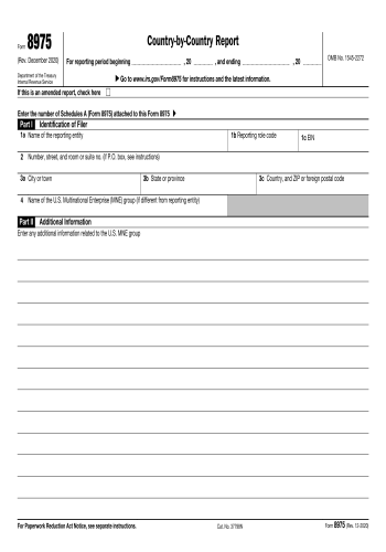 8975 - 8975 Tax Form for 2025
