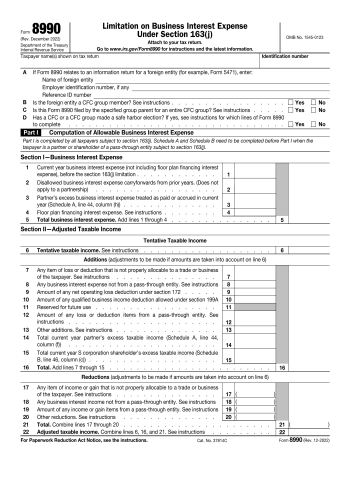 8990 - 8990 Tax Form for 2025