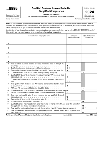 8995 - 8995 Tax Form for 2025