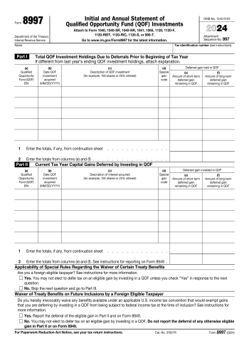 8997 - 8997 Tax Form for 2025