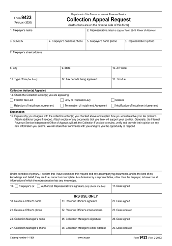 9423 - 9423 Tax Form for 2025
