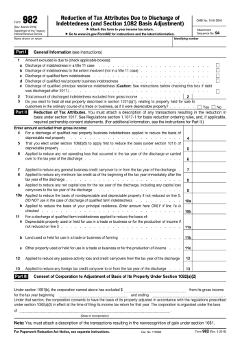982 - 982 Tax Form for 2025