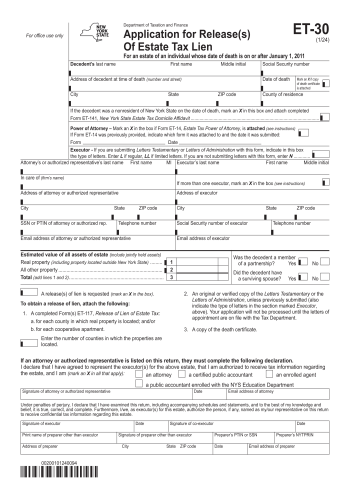 ET-30 - ET-30 Tax Form for 2025