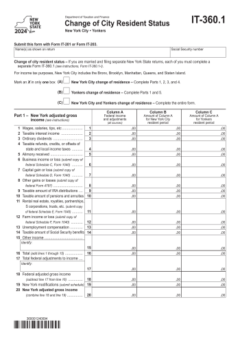 IT 360.1 - IT 360.1 Tax Form for 2025