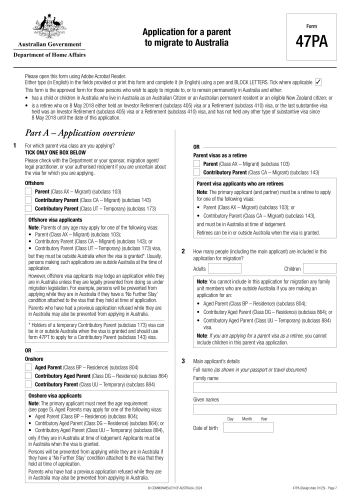 47PA - 47PA Form for 2025