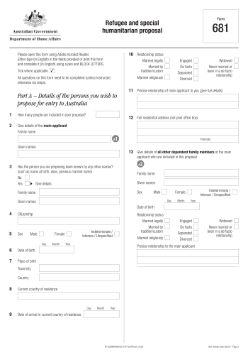 681 - 681 Form for 2025