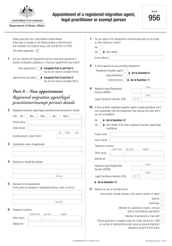 956 - 956 Form for 2025