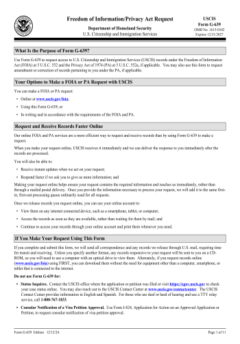 G-639 - G-639 Form for 2025