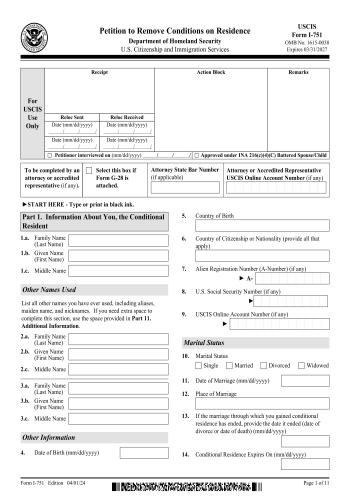 I-751 - I-751 Form for 2025