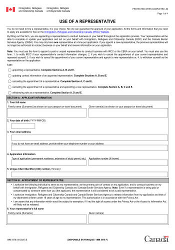 IMM 5476 - IMM-5476 Form for 2025